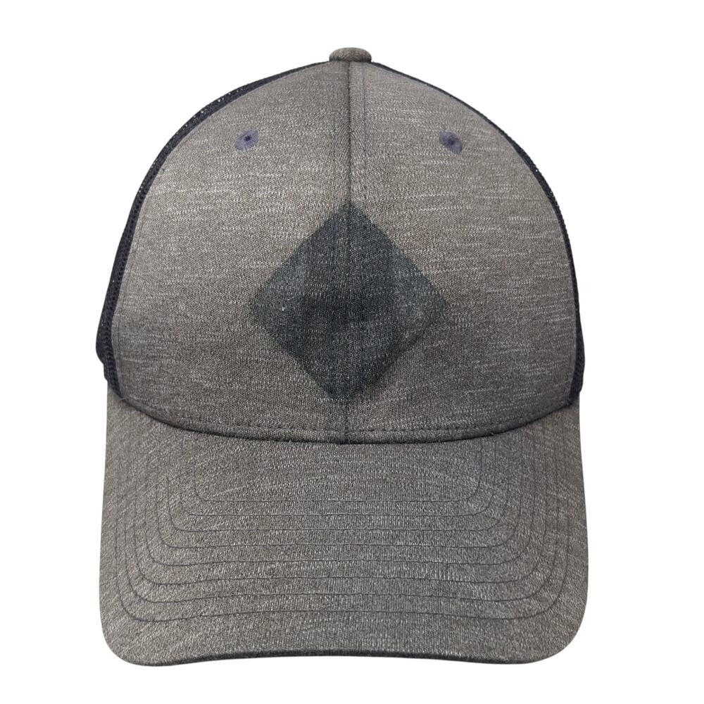 Team 365 Snapback Trucker Hat Gray One Size Adjustable Mesh Back Lightweight